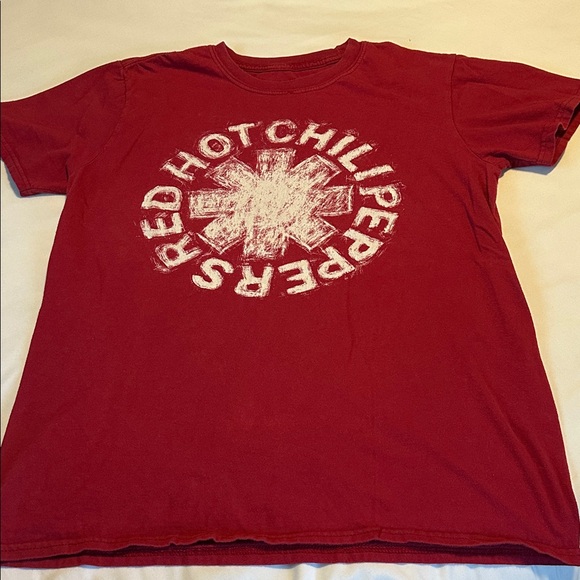 Red Hot Chili Peppers Red Short Sleeve Tee - Picture 1 of 6